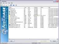 AceErase File Shredder screenshot